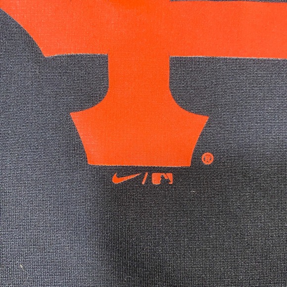 San Francisco Giants Nike Therma-FIT Pullover Hoodie Big Logo Black Mens L - Picture 9 of 11